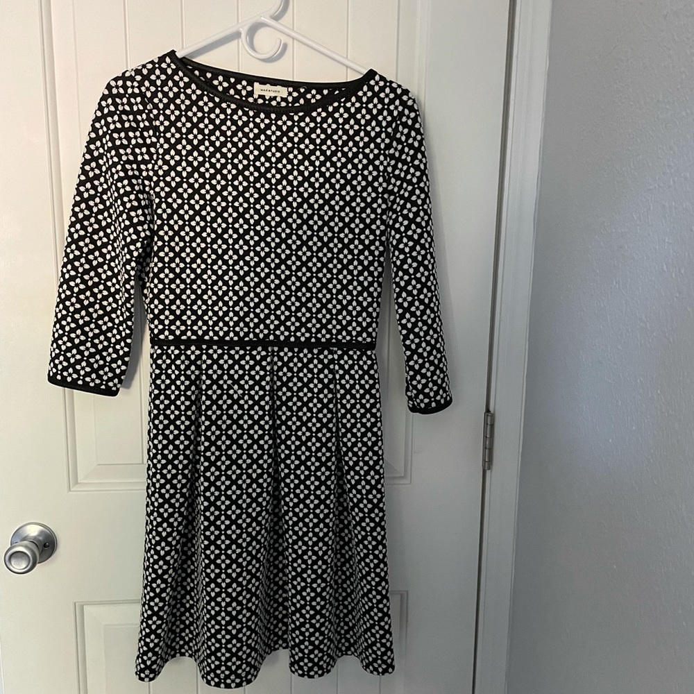 Max studio 3/4 sleeve boucle dress